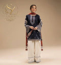 Luxury 3-Piece Printed Lawn Suit with Farshi Shalwar