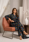 Grace 3-Piece Printed Lawn Suit – Midnight Blue